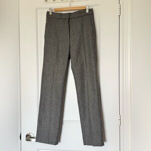 Sandro Paris Grey Pinstriped Wool Blend Pants Trousers measure like size 36 / S
